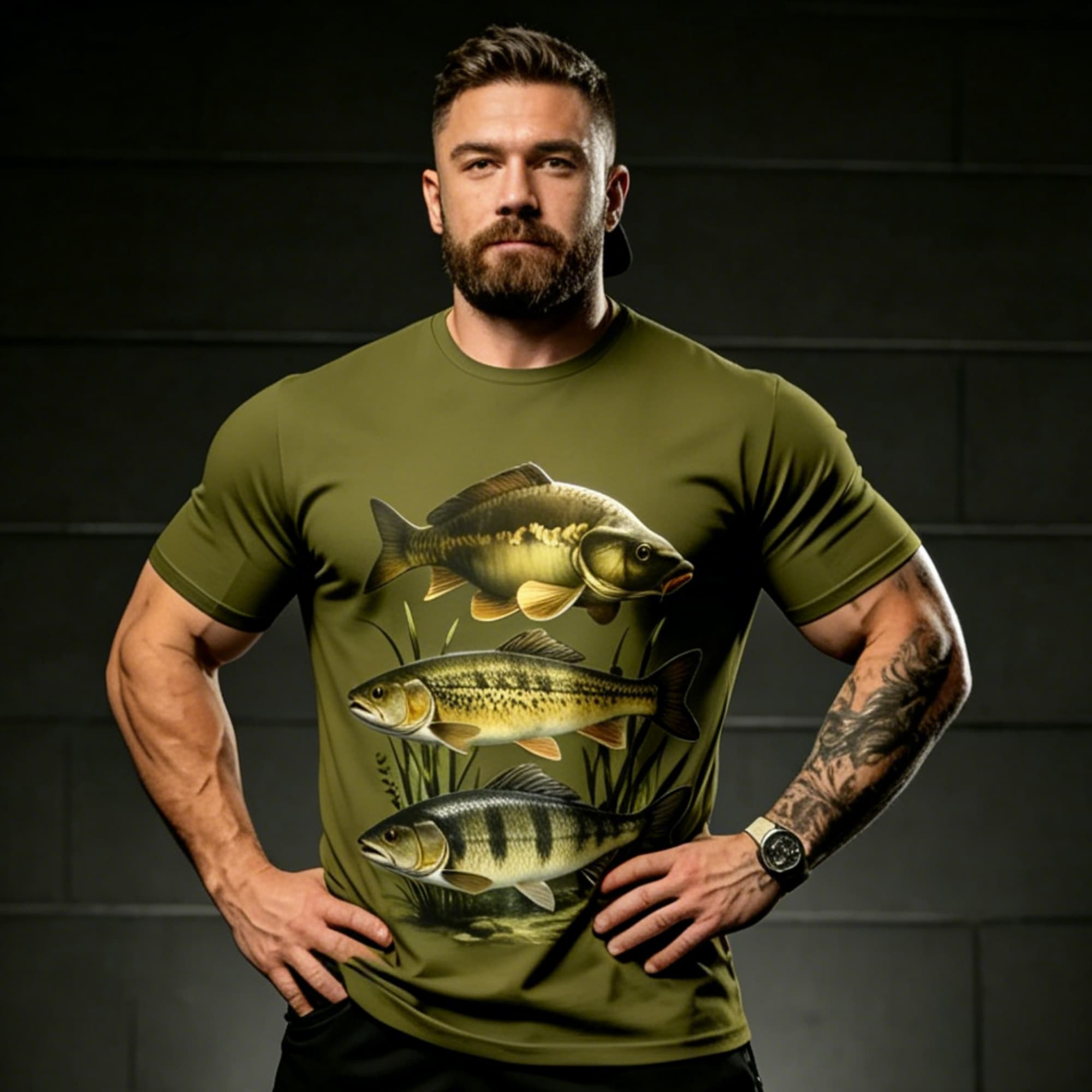 Men Army Green Freshwater Fish - Us Aquatic Sports ulasan dan harga