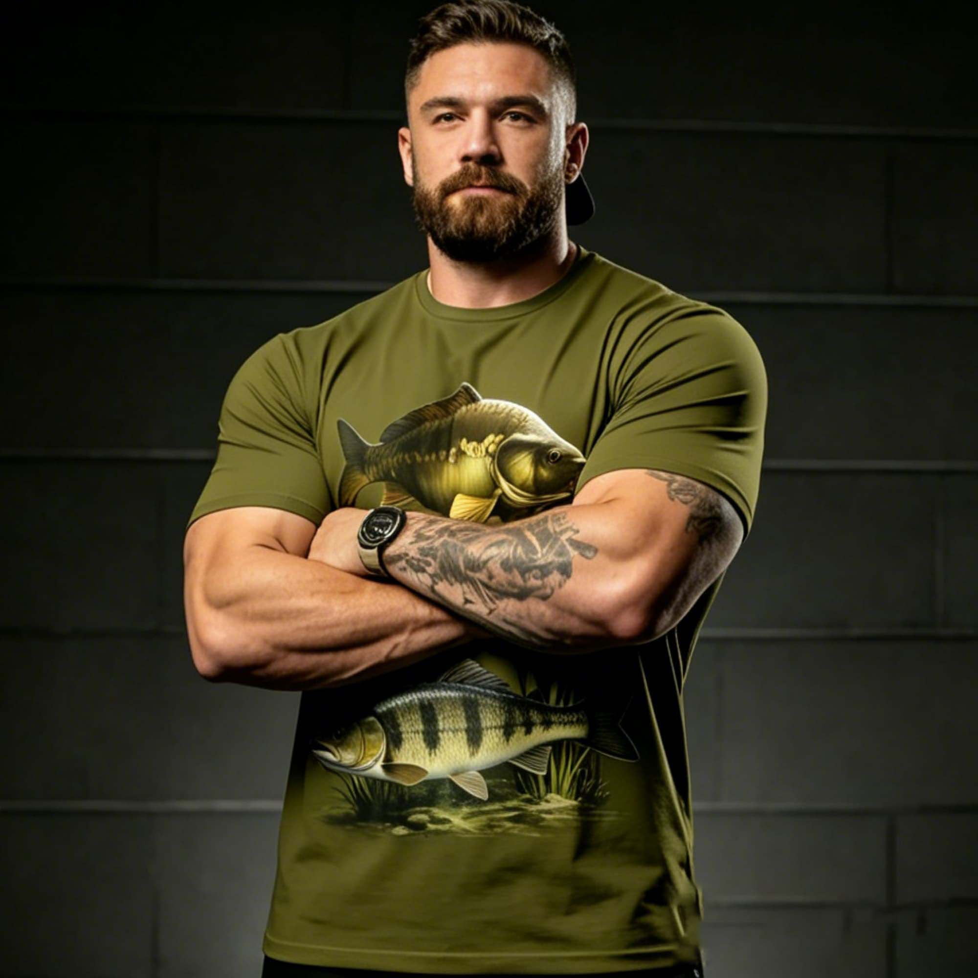 Men Army Green Freshwater Fish - Us Aquatic Sports ulasan dan harga
