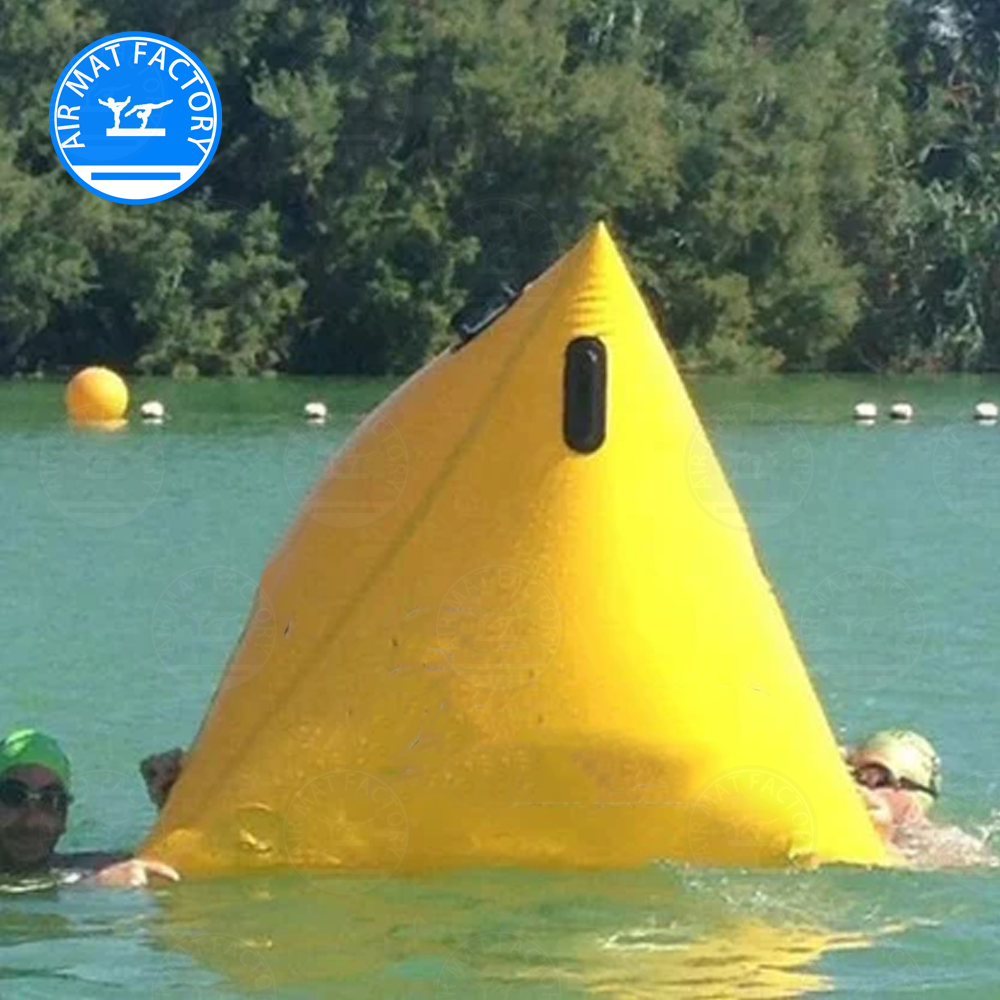 Inflatable Triangular Floating - Swim Buoy Open Water ulasan dan harga