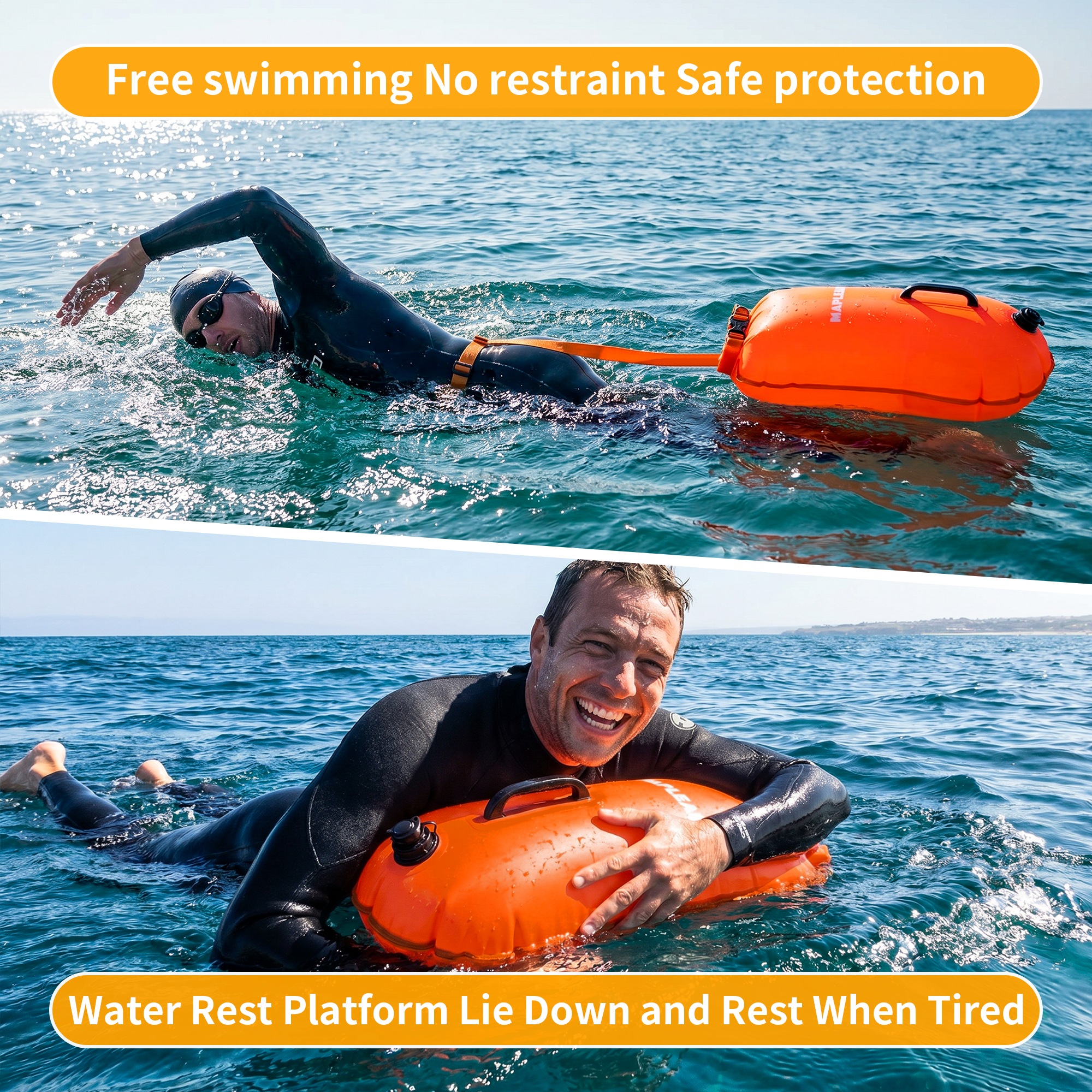 MAPLEAF Swim Buoy Tow Float Sa - Swim Buoy Open Water ulasan dan harga